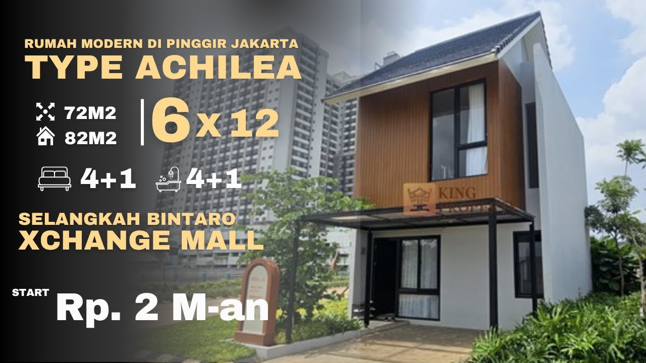 Best Offer! Rumah 2 Lantai Minimalis Achillea Bintaro Residence, 25 Juta bisa Langsung Deal