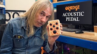 Video thumbnail for Ade Emsley Introduces the Orange Acoustic Pedal by Orange Amps