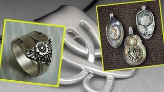 Incredible Jewelry Made from Old Sterling Silver Forks.Crafts to Make and Sell