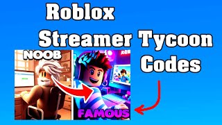 Roblox Streamer Tycoon Codes ! 😱
