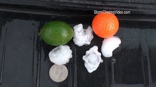 preview picture of video '6/3/2014 Broken Bow, NE 2 Inch Hail Storm B-Roll'