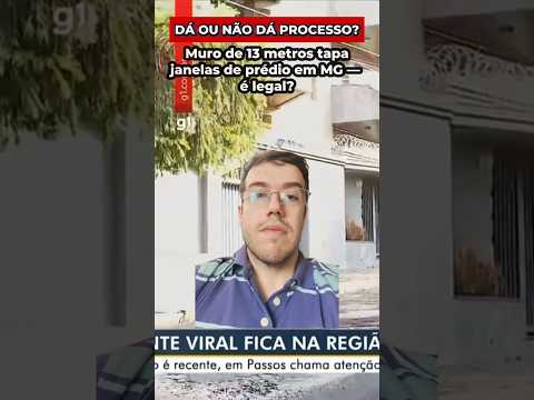 MURO DE 13 METROS — PROCESSO? #shorts