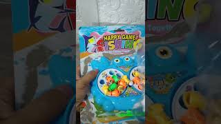 unboxing happy fishing game toys🎣🦈#unboxing #fishing #games #shorts