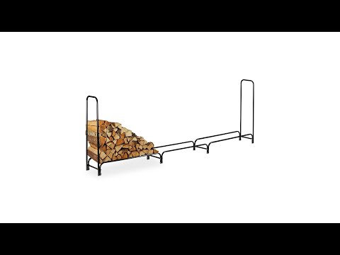 Range-bûches En Acier Grand Modèle 122 X 370 Cm - Avec Bâche De Protection - Support 300 Kg, Pour Extérieur