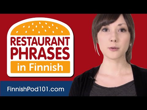All Restaurant Phrases You Need in Finnish Learn Finnish in 25 Minutes!