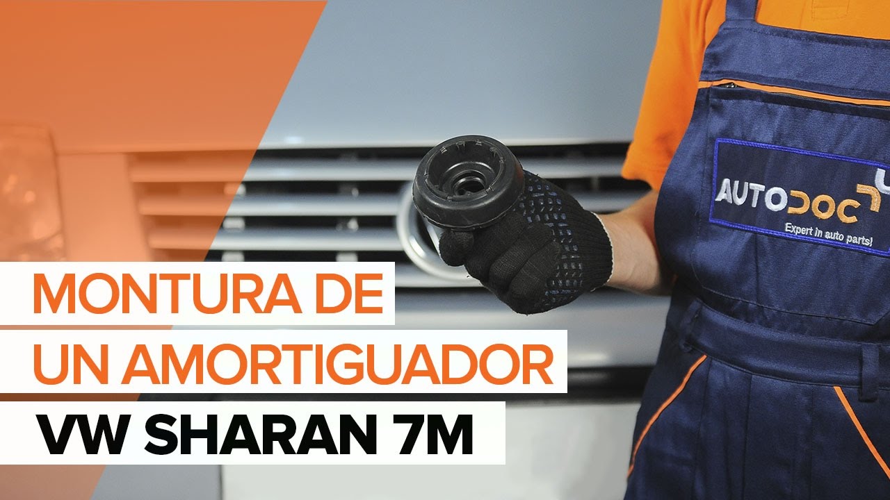 Cómo cambiar: copelas del amortiguador de la parte delantera - VW Sharan 1 | Guía de sustitución