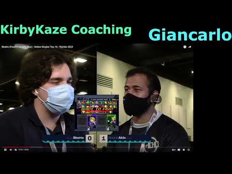 KirbyKaze Coaching with Giancarlo - Peach vs Fox Falcon, Taking Space with Aerials (BBatts Analysis)