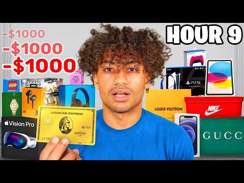I Spent $1,000 Every Hour For 24 Hours!