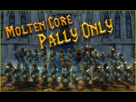 40 Paladins Molten Core ! ( Cinematic )  World First