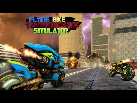 Futuristic War Bike Robot Transforming