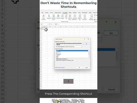 Excel Time Savers : No Need To Remember Shortcuts  #exceltips #excel #mexcel #excelsolutions