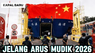 Download lagu EXCITING‼️THE ARRIVAL OF A NEW SHIP FROM CHINA AHEAD OF THE 2026 HOMECOMING FLOW AT MERAK PORT mp3