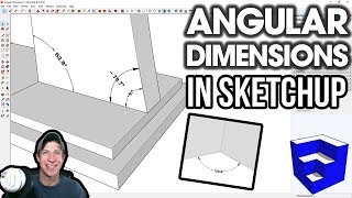 ANGULAR DIMENSIONS in SketchUp - Angular Dimension 2 Extension Introduction