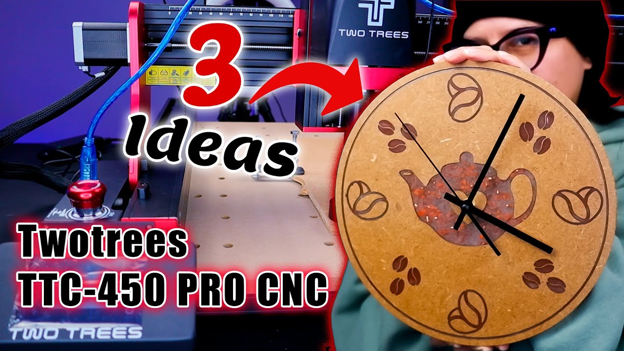 El tiempo es primordial a la hora de crear proyectos con Twotrees TTC-450 PRO CNC