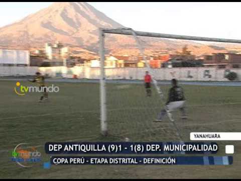 Dep. Antiquilla (9) 1 - 1 (8) Dep. Municipalidad - Liga de Yanahuara -- Tvmundo Deportes 2014