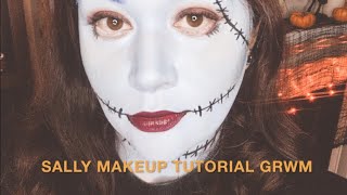 Sally Makeup Chit Chat GRWM // Nightmare Before Christmas Halloween Makeup