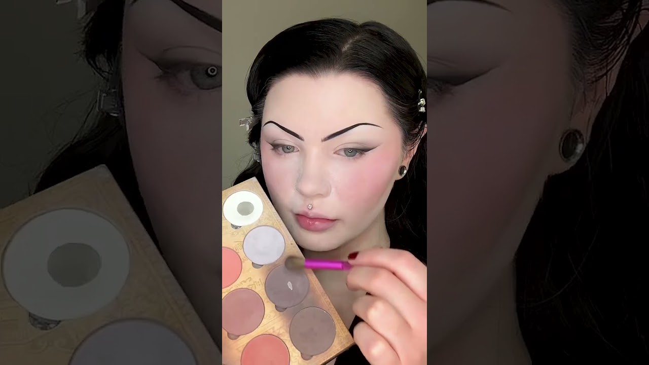 gothic bridal inspo #viral #goth #makeup #wedding #bridal #makeup #tutorial #shorts