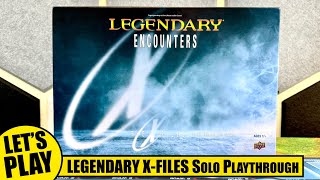 LEGENDARY ENCOUNTERS X-FILES Deck Building Game Seasons 1-3 Solo Playthrough | Upper Deck