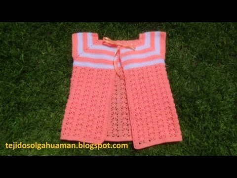 tejido a niña de 1a 3 años paso a paso | Manualidades