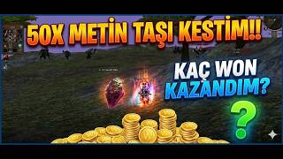 Miniaturka - 50 ADET METİN KESTİM! | KAÇ WON KAZANDIM? 🤑