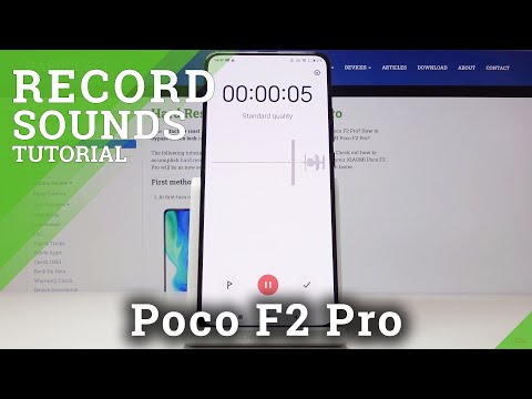How to Record Sounds in Xiaomi Pocophone F2 Pro - Voice Recorder Feature