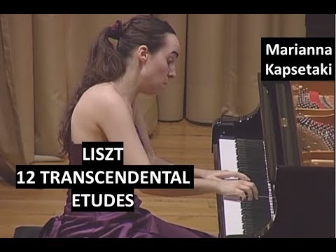 Liszt 12 Transcendental Etudes (Complete) - Piano: Marianna Kapsetaki - Live in Athens