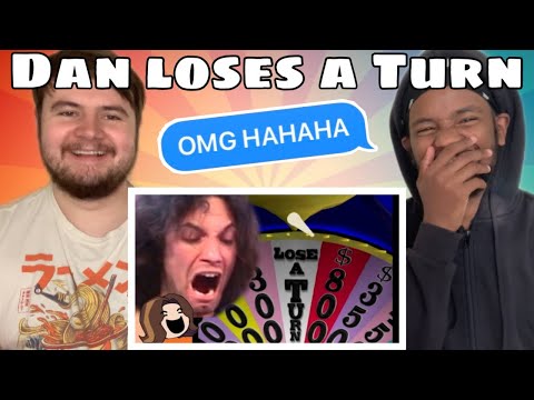 GameGrumps: Dan Wheel of Fortune Lose a Turn, Arin Laughing Hysterically REACTION