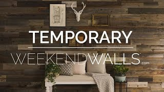 Weekend Walls - How to Temporarily Install Your Peel and Stick Wall Panels