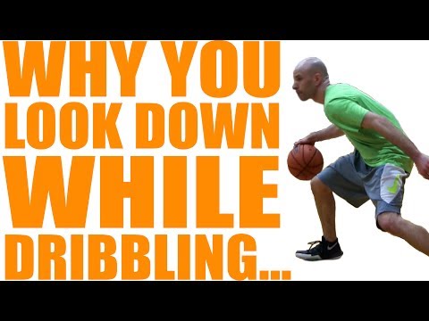 How To STOP Looking Down When You Dribble - Improve Court Vision & Reactions!