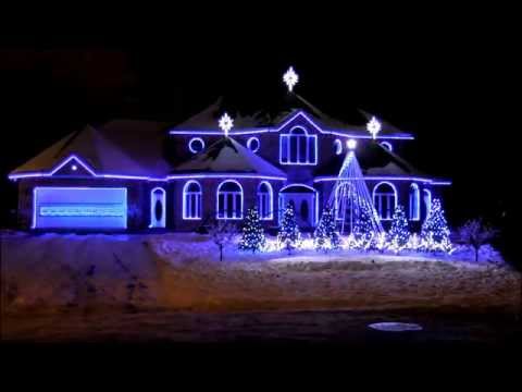 Bernier Christmas Lights Show - Amazing Grace Techno 2014