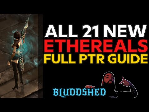 ALL ETHEREAL ITEMS GUIDE | SEASON 24 PTR PATCH BUILD 2.7.1 - DIABLO 3 REAPER OF SOULS