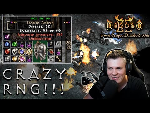 Unique Sacred armor drop and some Insane Item Corruptions - Project Diablo 2 - Twitch Highlights