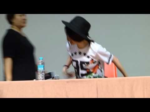 140608 Jiyeon @ fan sign meeting beginning