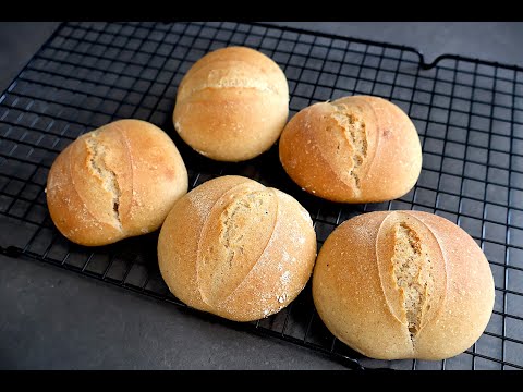 Pünktlich zum Frühstück - leckere Dinkelbrötchen, abends vorbereiten, morgens nur noch backen