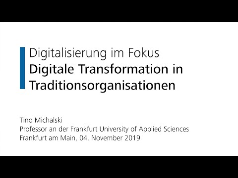Prof. Dr. Tino Michalski: „Digitale Transformation von Traditionsunternehmen“