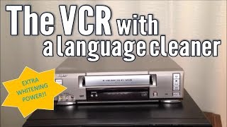 This Sanyo VCR CENSORS Bad Words?! Built-In Language Cleaner VCR Review Demo