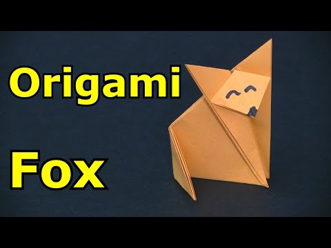 How to make a Paper Fox  -Origami-