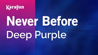 Karaoke Never Before - Deep Purple *