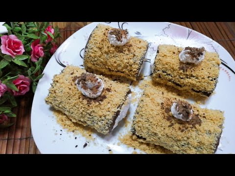 لقمة الباشا التركية (بالشوكولا🍫) حلى بارد بدون بيض ولا فرن سهل التحضير بمكونات موجودة بكل بيت جربوه