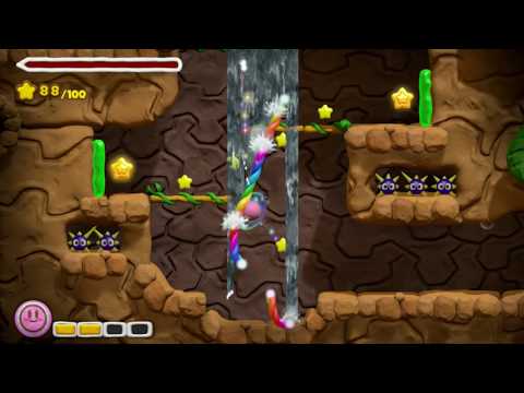 KIRBY AND THE RAINBOW CURSE PLAYTHROUGH | LEVEL 1-3: GREAT CAVE ESCAPE