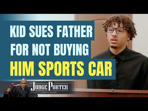 Kid Sues His Own Father For Not Buying Him Expensive Car.