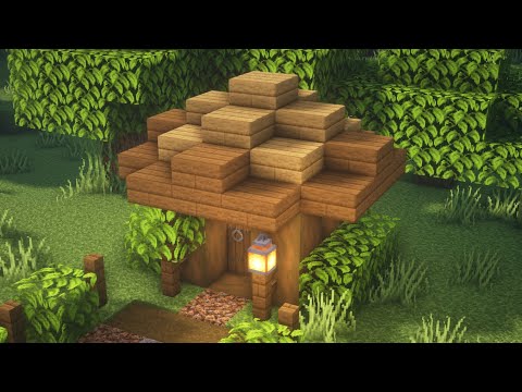 Pumpkin Builds - Minecraft Tutorial 3x3 Wooden House Easy #Shorts