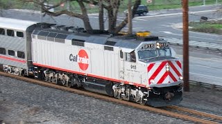 preview picture of video 'Fast Train Caltrain 156 Bailey Ave. San Jose'