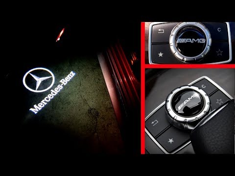 How to install Door Welcome Logo Lights / install Wireless Projection Ghost Lights on Mercedes