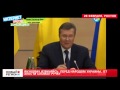 28.02.14 Янукович извиняясь перед народом Украины сломал ручку 