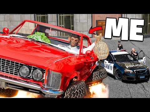 Robbing Big Bank using a Flying Car sa GTA 5