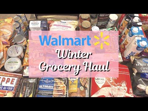 WALMART Winter Grocery Haul