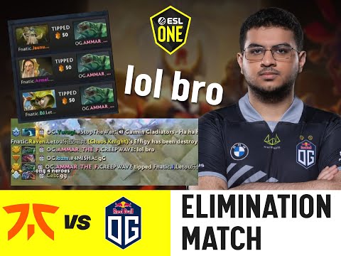 LOL BRO by Ammar against FNATIC - Stockholm Major
