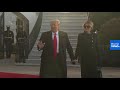 Donald Trump leaves the White House for
