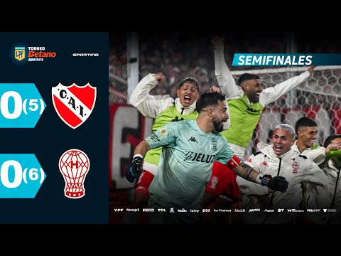 INDEPENDIENTE 0 (5) - (6) 0 HURACÁN I Resumen del partido | #TorneoBetano Apertura 2025